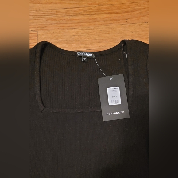 Fashion Nova "A Little Bossy Midi Dress" Black- Size: Small- NEW with Tags!!!! - Picture 9 of 11